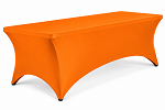 Orange 8FT Spandex fitted tablecloths 
